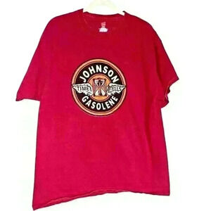 Johnson Gasoline Logo Sz XL Hanes T-Shirt Vintage Cars‎